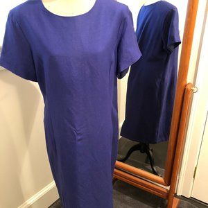 18W BLUE Jessica London short sleeve sheath dress